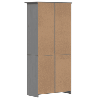 Bookcase BODO Grey - French Design, Ample Storage Space - Giant Lobelia