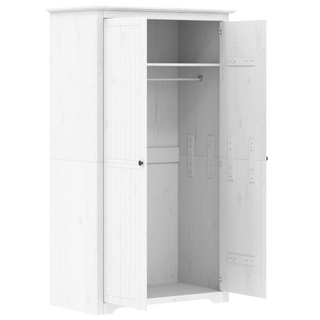 vidaXL Wardrobe BODO White 101x52x176.5 cm Solid Wood Pine - Giant Lobelia