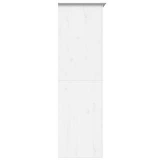 vidaXL Wardrobe BODO White 101x52x176.5 cm Solid Wood Pine - Giant Lobelia