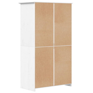 vidaXL Wardrobe BODO White 101x52x176.5 cm Solid Wood Pine - Giant Lobelia