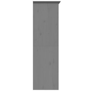 vidaXL Wardrobe BODO Grey 101x52x176.5 cm Solid Wood Pine - Giant Lobelia