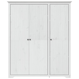 vidaXL Wardrobe BODO White 151.5x52x176.5 cm Solid Wood Pine - Giant Lobelia