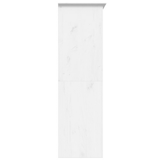 vidaXL Wardrobe BODO White 151.5x52x176.5 cm Solid Wood Pine - Giant Lobelia