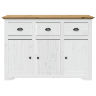 vidaXL Sideboard BODO White and Brown 115x43x79.5 cm Solid Wood Pine - Giant Lobelia