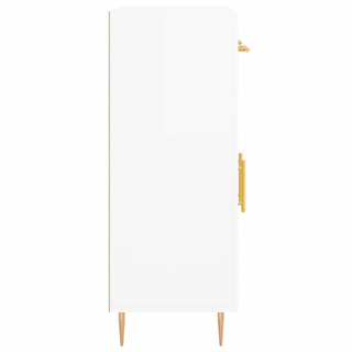 vidaXL Sideboard High Gloss White 69.5x34x90 cm Engineered Wood - GIANT LOBELIA