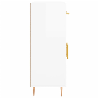 Sideboard High Gloss White 69.5x34x90 cm Engineered Wood - Giant Lobelia