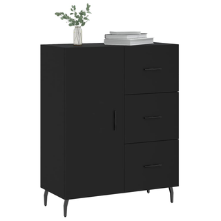 Sideboard Black 69.5x34x90 cm Engineered Wood - Giant Lobelia