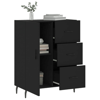 vidaXL Sideboard Black 69.5x34x90 cm Engineered Wood - GIANT LOBELIA