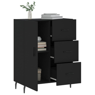 Sideboard Black 69.5x34x90 cm Engineered Wood - Giant Lobelia