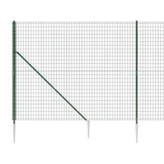 Wire Mesh Fence with Spike Anchors Green 1.6x10 m - Giant Lobelia