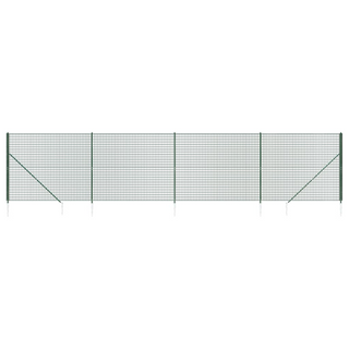 Wire Mesh Fence with Spike Anchors Green 2x10 m - Giant Lobelia