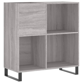 Record Cabinet Grey Sonoma 84.5x38x89 cm Engineered Wood - Giant Lobelia