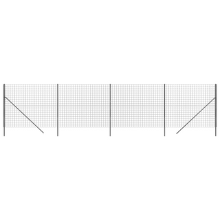 Wire Mesh Fence Anthracite 1.8x10 m Galvanised Steel - Giant Lobelia