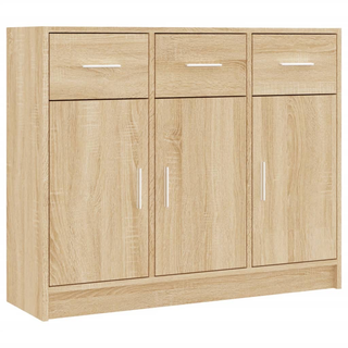 Sideboard Sonoma Oak 91x28x75 cm Engineered Wood - Giant Lobelia