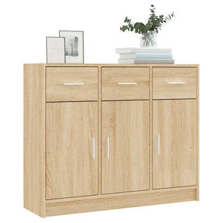 Sideboard Sonoma Oak 91x28x75 cm Engineered Wood - Giant Lobelia