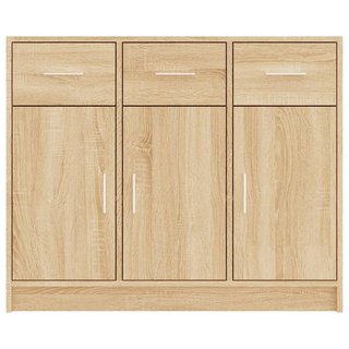 Sideboard Sonoma Oak 91x28x75 cm Engineered Wood - Giant Lobelia