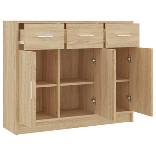 Sideboard Sonoma Oak 91x28x75 cm Engineered Wood - Giant Lobelia