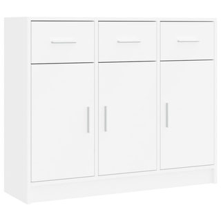 Sideboard White 91x28x75 cm Engineered Wood - Giant Lobelia