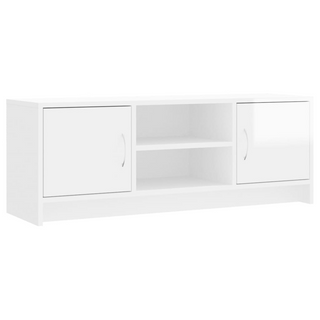 vidaXL TV Cabinet High Gloss White 102x30x37.5 cm Engineered Wood - Giant Lobelia