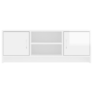 vidaXL TV Cabinet High Gloss White 102x30x37.5 cm Engineered Wood - Giant Lobelia