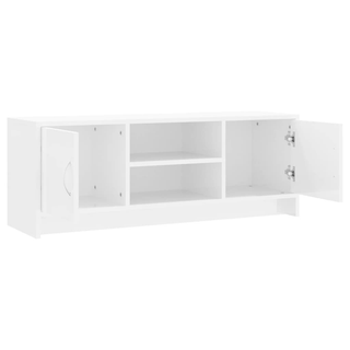 vidaXL TV Cabinet High Gloss White 102x30x37.5 cm Engineered Wood - Giant Lobelia