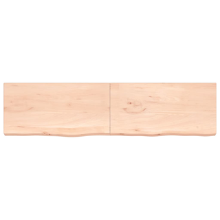 vidaXL Wall Shelf 200x50x6 cm Untreated Solid Wood Oak - Giant Lobelia