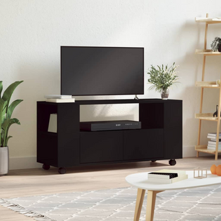 vidaXL TV Cabinet Black 102x34.5x43 cm Engineered Wood - Giant Lobelia