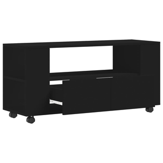 vidaXL TV Cabinet Black 102x34.5x43 cm Engineered Wood - Giant Lobelia