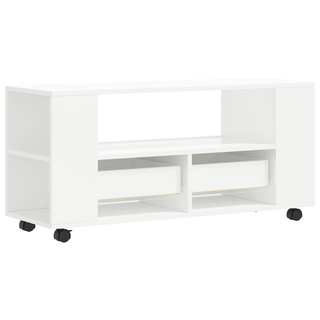 vidaXL TV Cabinet High Gloss White 102x34.5x43 cm Engineered Wood - Giant Lobelia