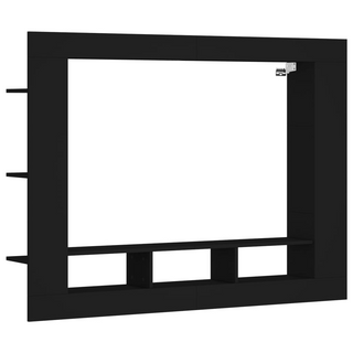 TV Cabinet Black 152x22x113 cm Engineered Wood - Giant Lobelia