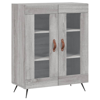 vidaXL Highboard Grey Sonoma 69.5x34x180 cm Engineered Wood - Giant Lobelia