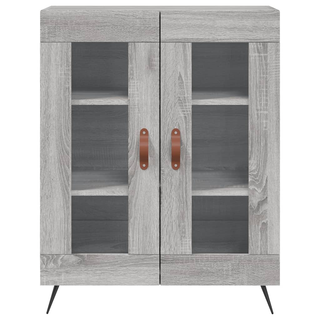 vidaXL Highboard Grey Sonoma 69.5x34x180 cm Engineered Wood - Giant Lobelia