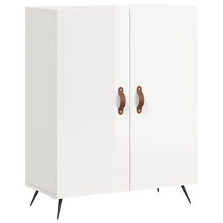 vidaXL Highboard High Gloss White 69.5x34x180 cm Engineered Wood - Giant Lobelia