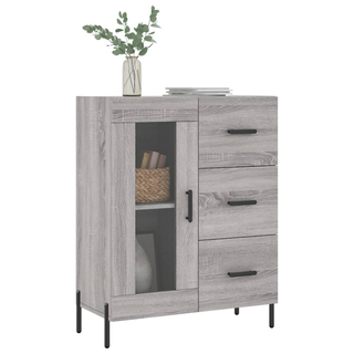 vidaXL Sideboard Grey Sonoma 69.5x34x90 cm Engineered Wood - Giant Lobelia