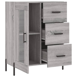 vidaXL Sideboard Grey Sonoma 69.5x34x90 cm Engineered Wood - Giant Lobelia