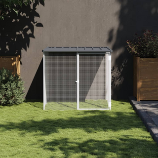 vidaXL Chicken Cage with Roof Anthracite 103x98x90 cm Galvanised Steel - Giant Lobelia