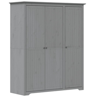 vidaXL Wardrobe BODO Grey 151.5x52x176.5 cm Solid Wood Pine - Giant Lobelia