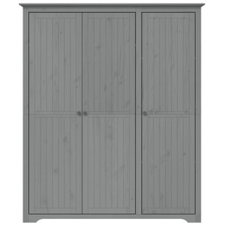 vidaXL Wardrobe BODO Grey 151.5x52x176.5 cm Solid Wood Pine - Giant Lobelia