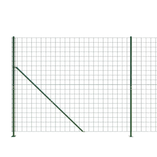 Wire Mesh Fence with Flange Green 2.2x25 m - Giant Lobelia