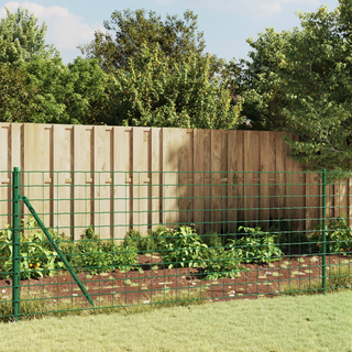 Wire Mesh Fence with Flange Green 1.1x25 m - Giant Lobelia