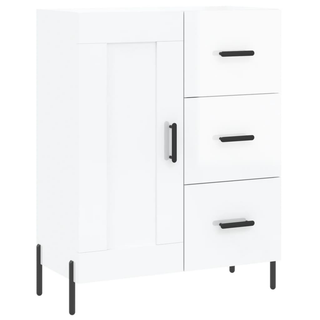 vidaXL Sideboard High Gloss White 69.5x34x90 cm Engineered Wood - Giant Lobelia