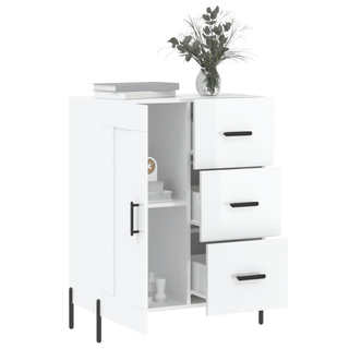 vidaXL Sideboard High Gloss White 69.5x34x90 cm Engineered Wood - Giant Lobelia