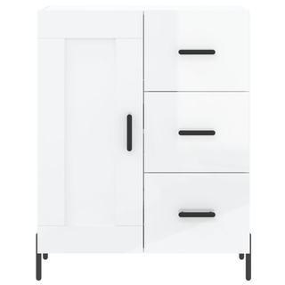 vidaXL Sideboard High Gloss White 69.5x34x90 cm Engineered Wood - Giant Lobelia