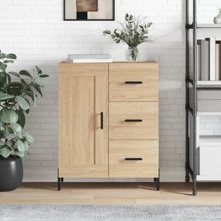 vidaXL Sideboard Sonoma Oak 69.5x34x90 cm Engineered Wood - Giant Lobelia