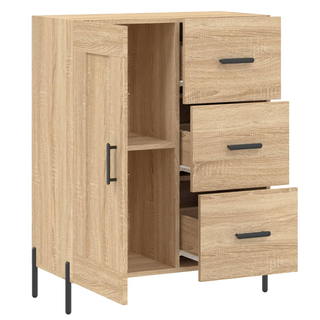 vidaXL Sideboard Sonoma Oak 69.5x34x90 cm Engineered Wood - Giant Lobelia