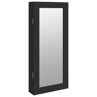 Mirror Jewellery Cabinet Wall Mounted Black 30x8.5x67 cm - Giant Lobelia