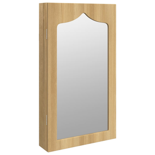 Mirror Jewellery Cabinet Wall Mounted 37.5x10x67 cm - Giant Lobelia