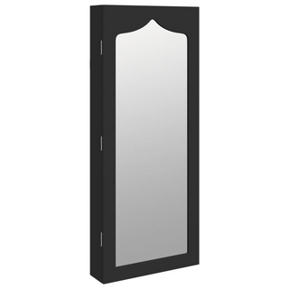 Mirror Jewellery Cabinet Wall Mounted Black 37.5x10x90 cm - Giant Lobelia