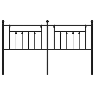 Metal Headboard Black 160 cm - Giant Lobelia