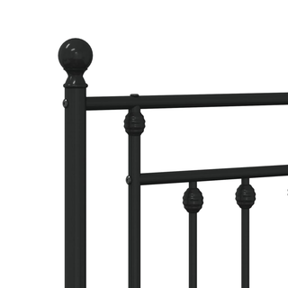 Metal Headboard Black 160 cm - Giant Lobelia